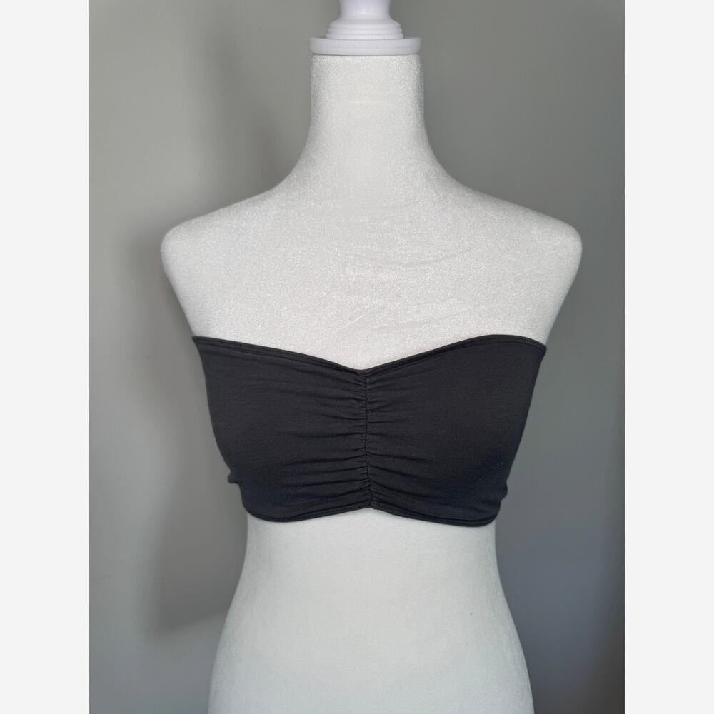 American Apparel Cotton Spandex Bandeau – Dark Gray (NWOT) – Size Large